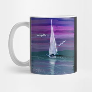 Night ocean Mug